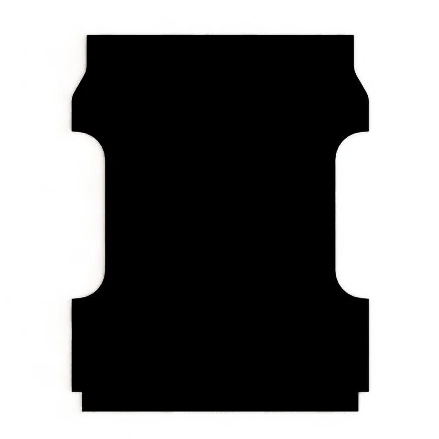 TF2-043-02 – LEGEND FLEET Bed Mat, Cut to Fit Without Raised Edges Black Rubber Without Tailgate Liner/Mat